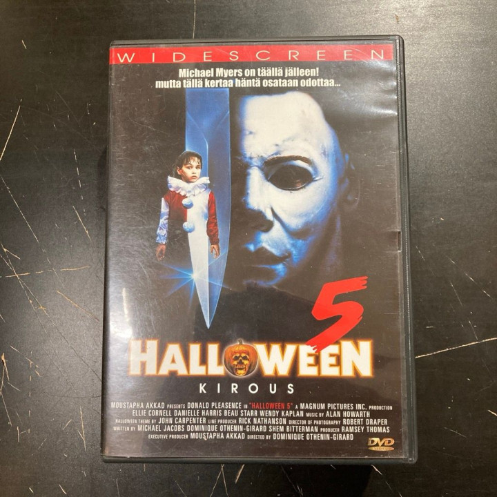 Halloween 5 - kirous DVD (VG/VG+) -kauhu-